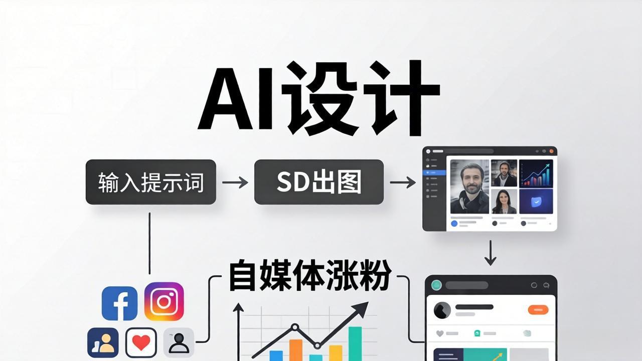 人人都是AI设计师：SD出图+自媒体涨粉一站教学，告别图文素材焦虑，AI设计让你轻松避开内卷-米壳知道—知识分享平台