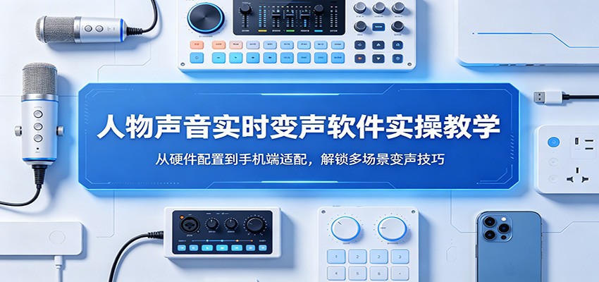 人物声音实时变声软件实操教学：从硬件配置到手机端适配，解锁多场景变声技巧-米壳知道—知识分享平台