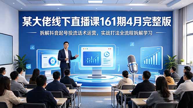 某大佬线下直播课161期4月完整版，拆解抖音起号投流话术运营，实战打法全流程拆解学习-米壳知道—知识分享平台