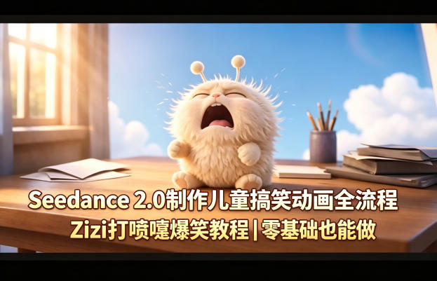 Seedance 2.0制作儿童搞笑动画全流程Zizi打喷嚏爆笑教程｜零基础也能做-米壳知道—知识分享平台