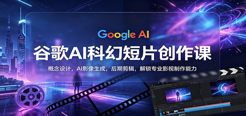 谷歌AI科幻短片创作课：概念设计，AI影像生成，后期剪辑，解锁专业影视制作能力-米壳知道—知识分享平台
