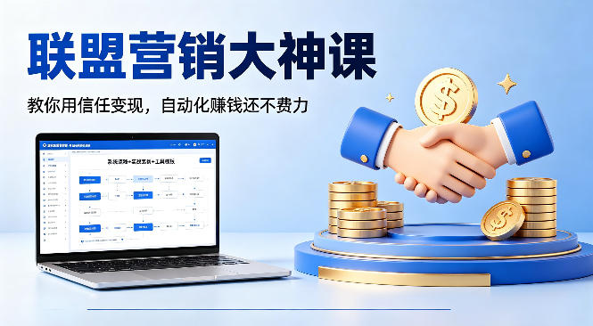 联盟营销大神课，教你用信任变现，自动化賺钱还不费力【原创双语字幕】-米壳知道—知识分享平台