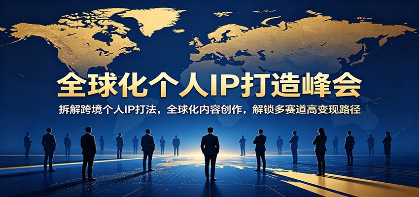 全球化个人IP打造峰会：拆解跨境个人IP打法，全球化内容创作，解锁多赛道高变现路径-米壳知道—知识分享平台