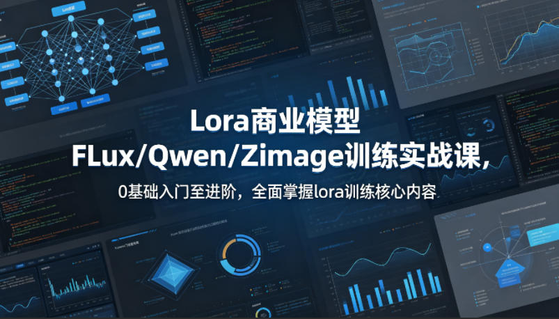 系统性学习Lora商业模型FLux／Qwen／Zimage训练实战课，0基础入门至进阶，全面掌握lora训练核心内容-米壳知道—知识分享平台