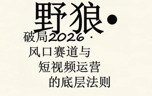 野狼团队·多平台实操运营课，覆盖AI口播、服装、好物、漫剪等热门玩法(更新4月29日)-米壳知道—知识分享平台