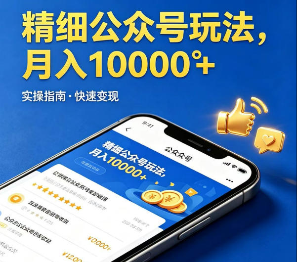 精细化公众号玩法，我们给你提供文章，你来负责发布，收益可观，月入1W+【揭秘】-米壳知道—知识分享平台