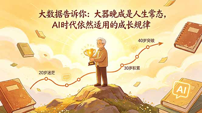 付费文章：大数据告诉你：大器晚成是人生常态，AI 时代依然适用的成长规律-米壳知道—知识分享平台