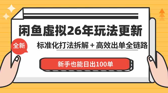 闲鱼虚拟从0到1系统化运营课程：标准化打法拆解 + 高效出单全链路教学，新手也能日出100单-米壳知道—知识分享平台