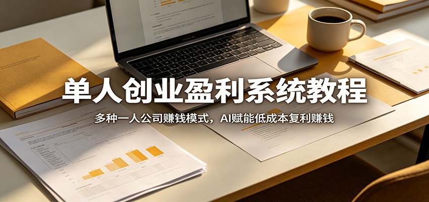 单人创业盈利系统教程：多种一人公司赚钱模式，AI赋能低成本复利赚钱-米壳知道—知识分享平台