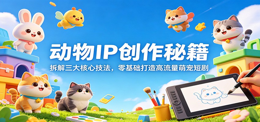 动物IP创作秘籍：拆解三大核心技法，零基础打造高流量萌宠短剧-米壳知道—知识分享平台