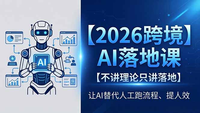 2026跨境AI落地课，不讲理论只讲落地，让AI替代人工跑流程、提人效-米壳知道—知识分享平台