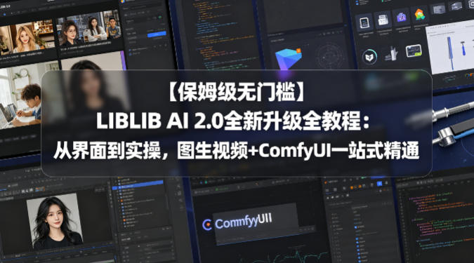 【保姆级无门槛】LIBLIB AI 2.0全新升级全教程：从界面到实操，图生视频+ComfyUI一站式精通-米壳知道—知识分享平台
