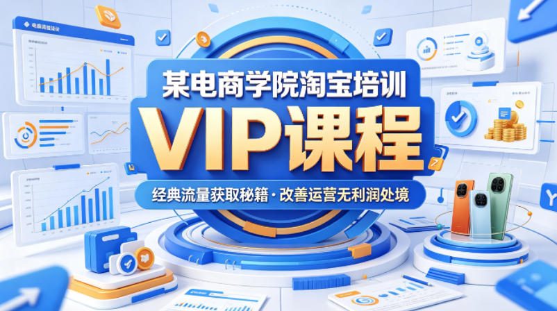 某电商学院淘宝培训VIP课程，各种经典有用的流量获取秘籍，改善运营产品没利润的处境(2026年5月)-米壳知道—知识分享平台