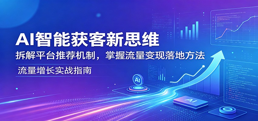 AI智能获客新思维：拆解平台推荐机制，掌握流量变现落地方法-米壳知道—知识分享平台