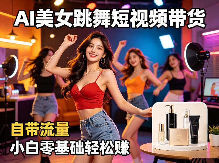 AI美女跳舞短视频带货：自带流量，小白零基础轻松賺，详细拆解-米壳知道—知识分享平台