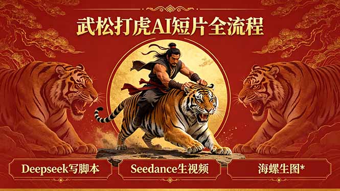 武松打虎AI短片全流程：Deepseek写脚本+Seedance生视频+海螺生图-米壳知道—知识分享平台