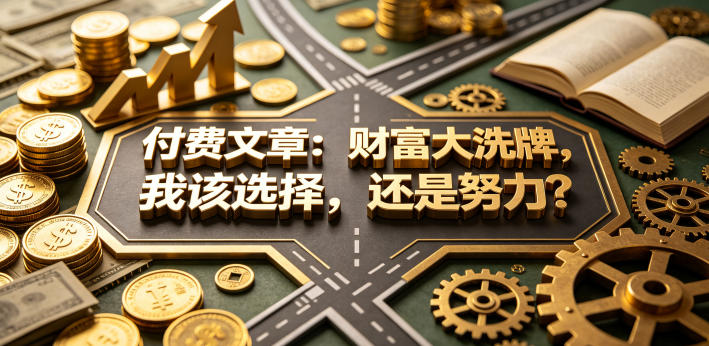 付费文章：财富大洗牌，我该选择，还是努力？-米壳知道—知识分享平台