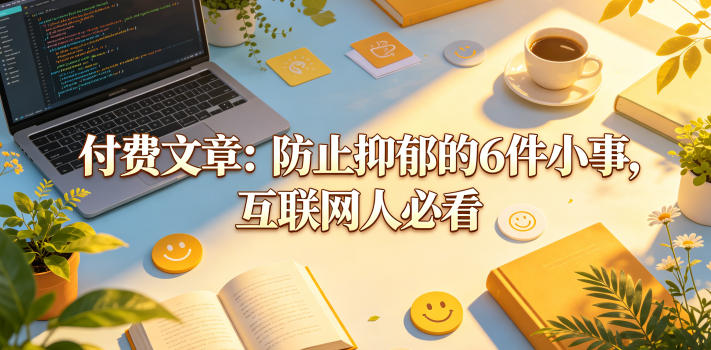 付费文章：防止抑郁的6件小事，互联网人必看！-米壳知道—知识分享平台