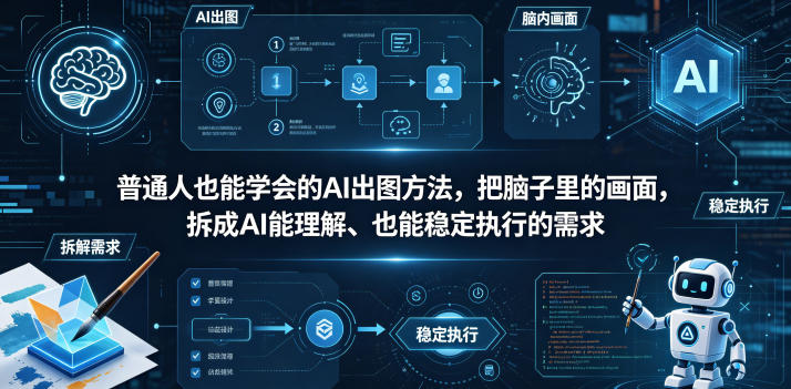 普通⼈也能学会的AI出图⽅法，把脑子里的画面，拆成AI能理解、也能稳定执行的需求【文档】-米壳知道—知识分享平台