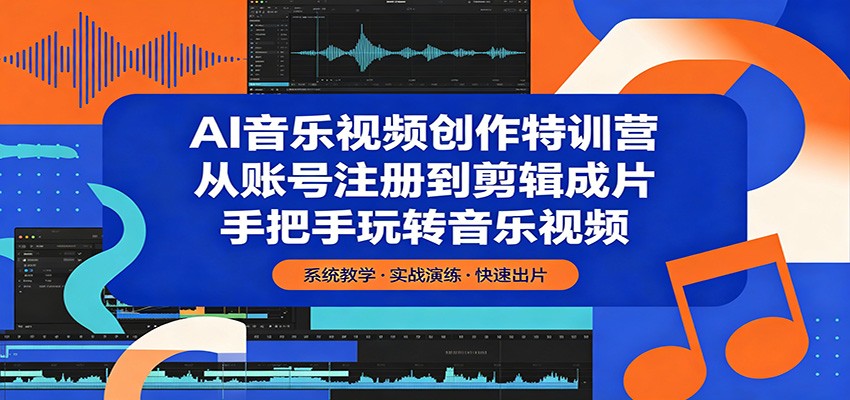 AI音乐视频创作特训营：从账号注册到剪辑成片，手把手玩转音乐视频-米壳知道—知识分享平台