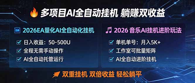 多项目AI自动挂机玩法：双重挂机，双倍收益，轻松躺平-米壳知道—知识分享平台