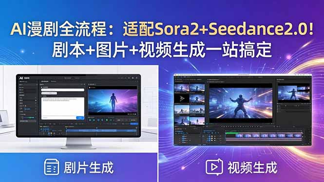 AI漫剧全流程：适配Sora2+Seedance2.0！剧本+图片+视频生成一站搞定-米壳知道—知识分享平台