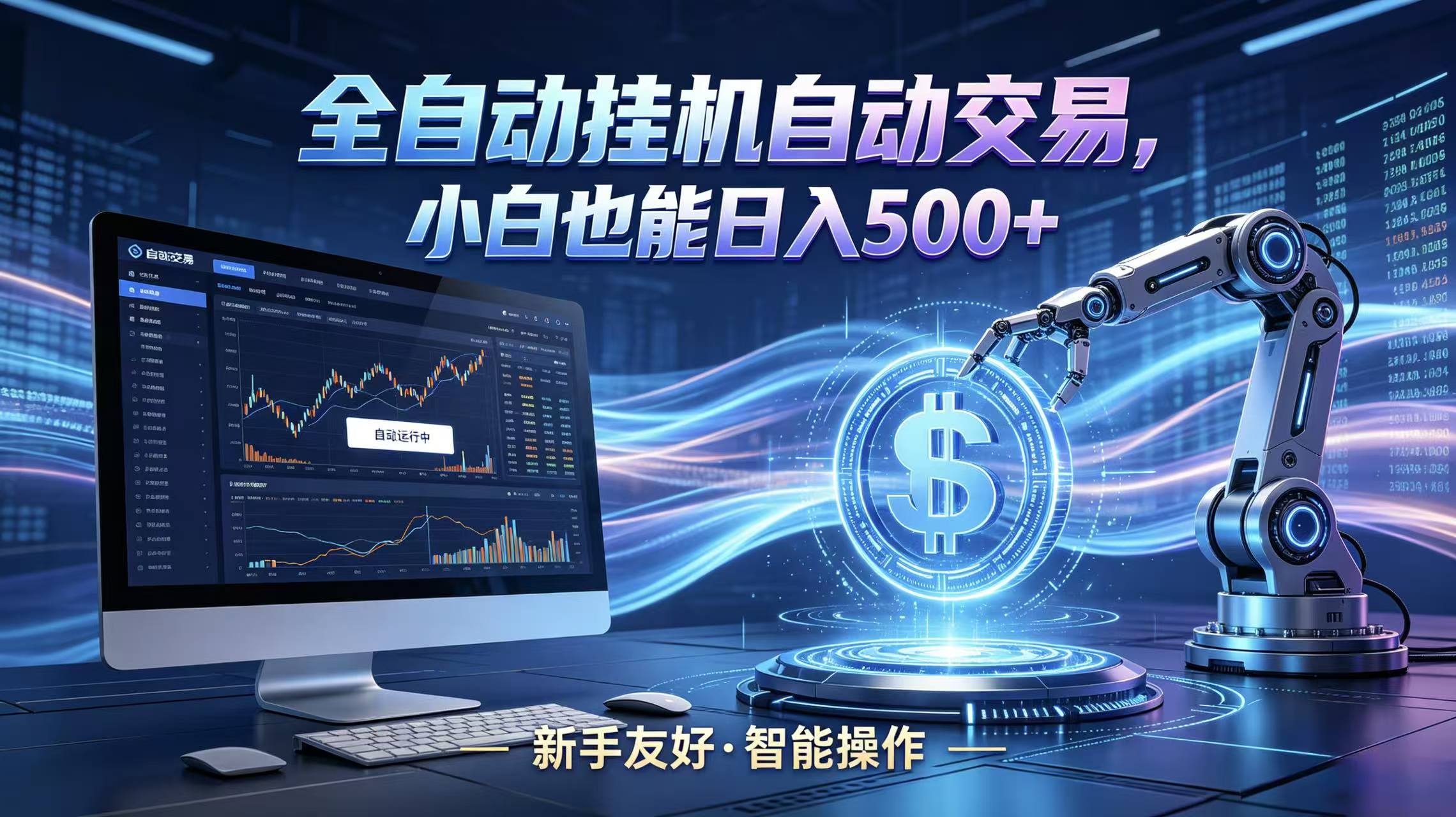 全新智能化交易助手，傻瓜式操作，小白也能快速上手，轻松实现日入500+-米壳知道—知识分享平台