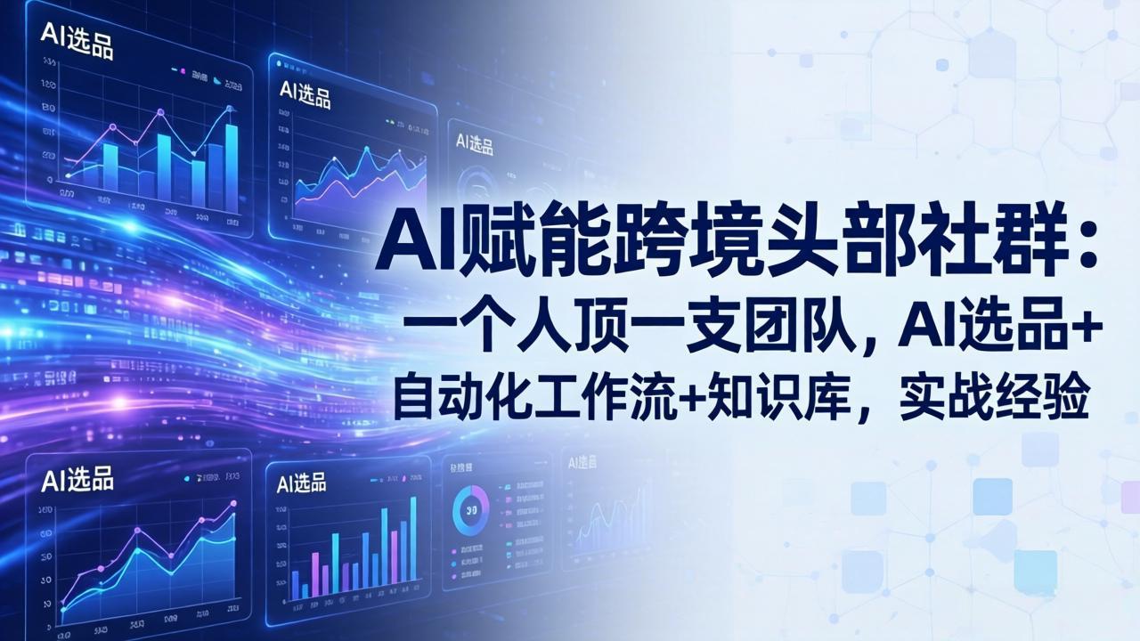AI赋能跨境头部社群-更新5月：一个人顶一支团队，AI选品+自动化工作流+知识库，实战经验-米壳知道—知识分享平台