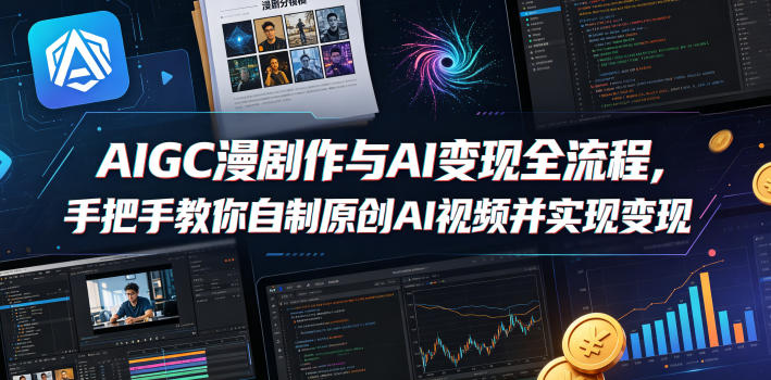 AIGC漫剧创作与AI变现全流程，手把手教你自制原创AI视频并实现变现-米壳知道—知识分享平台