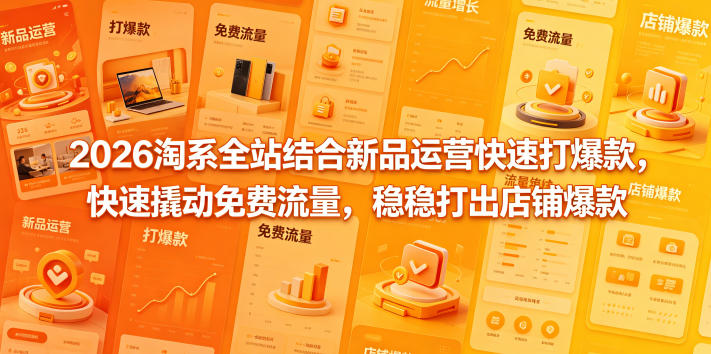 2026淘系全站结合新品运营快速打爆款，快速撬动免费流量，稳稳打出店铺爆款(更新5月12日)-米壳知道—知识分享平台
