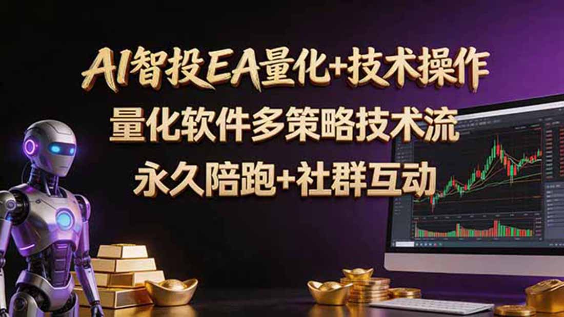 AI智投EA量化操作技术训练营，软件自动操作，简单学习轻松上入手日入30-100U-米壳知道—知识分享平台