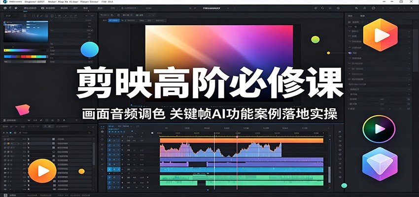 剪映高阶必修课：画面音频调色，关键帧AI功能案例落地实操-米壳知道—知识分享平台