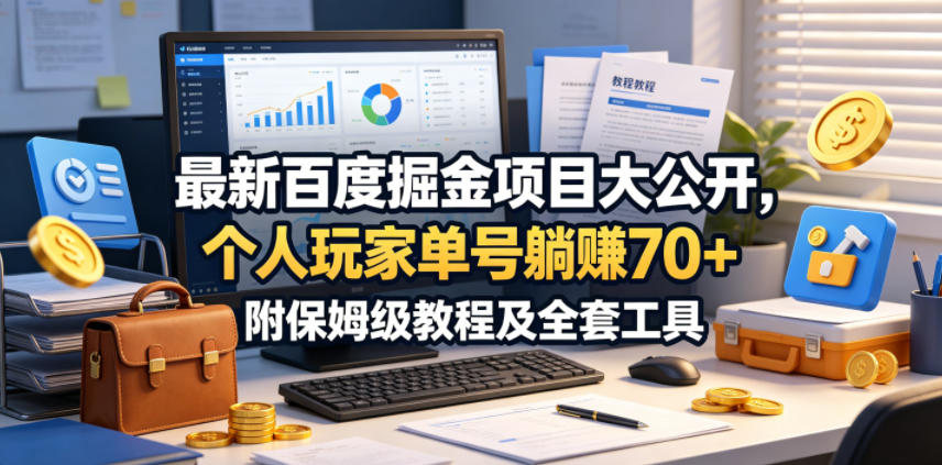 最新百度掘金项目大公开，个人玩家单号躺賺70+，附保姆级教程及全套工具【揭秘】-米壳知道—知识分享平台