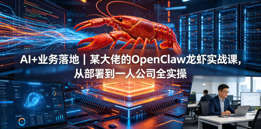 AI+业务落地｜某大佬的OpenClaw小龙虾实战课，从部署到一人公司全实操-米壳知道—知识分享平台