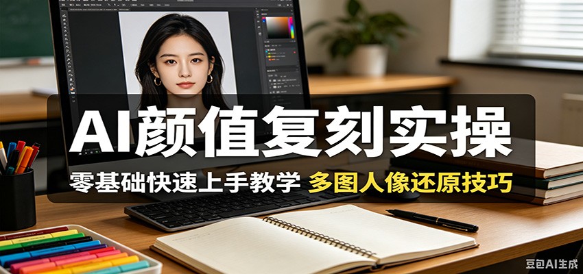 AI颜值复刻实操，零基础快速上手教学，多图人像还原技巧-米壳知道—知识分享平台