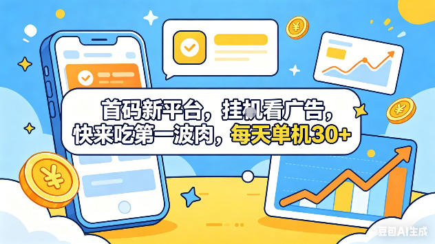 首码新平台，挂G自动看广告，快来吃第一波肉，每天单机30+，可矩阵放大【揭秘】-米壳知道—知识分享平台