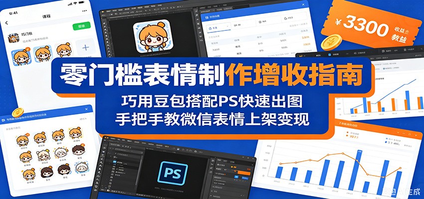 零门槛表情制作增收指南：巧用豆包搭配 PS 快速出图，手把手教微信表情上架变现-米壳知道—知识分享平台