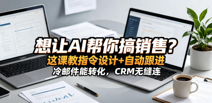 想让AI帮你搞销售？这课教指令设计+自动跟进，冷邮件能转化，CRM无缝连！【原创双语字幕】-米壳知道—知识分享平台