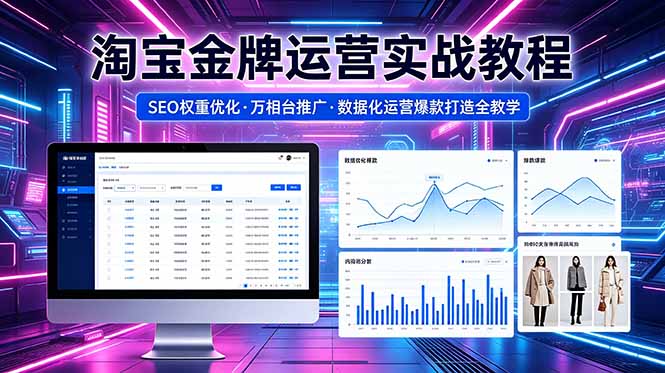 2026 淘宝金牌运营实战教程，SEO权重优化万相台推广，数据化运营爆款打造全教学-米壳知道—知识分享平台