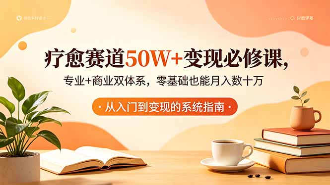 疗愈赛道50W+变现必修课,专业+商业双体系,零基础也能月入数十万-米壳知道—知识分享平台