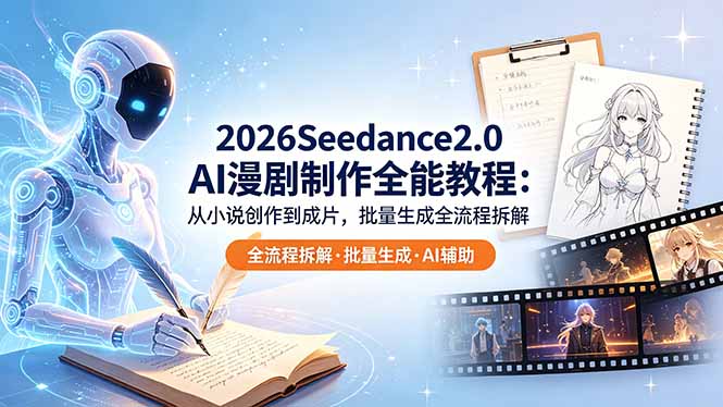 2026Seedance2.0 AI制作全能教程：从小说创作到成片，批量生成全流程拆解-米壳知道—知识分享平台
