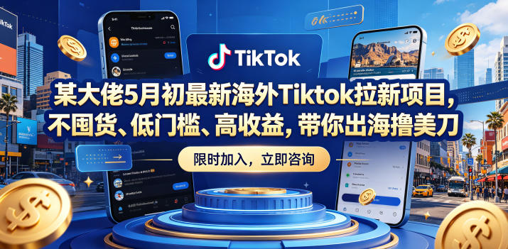 某大佬5月初最新海外Tiktok拉新项目，不囤货、低门槛、高收益，带你出海撸美刀-米壳知道—知识分享平台