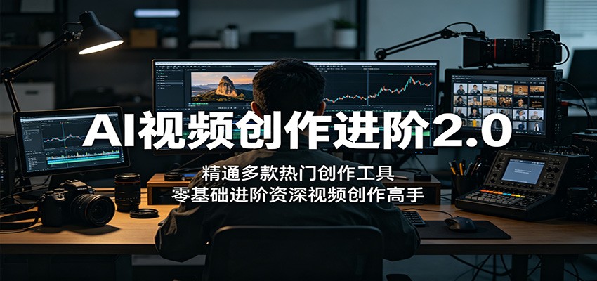 AI视频创作进阶2.0：精通多款热门创作工具，零基础进阶资深视频创作高手-米壳知道—知识分享平台
