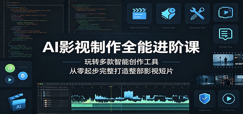 AI影视制作全能进阶课：玩转多款智能创作工具，从零起步完整打造整部影视短片-米壳知道—知识分享平台