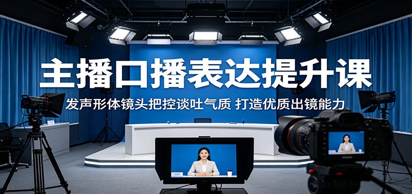 主播口播表达提升课：发声形体镜头把控谈吐气质，打造优质出镜能力-米壳知道—知识分享平台