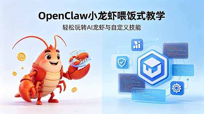 不用懂技术！OpenClaw小龙虾喂饭式教学，轻松玩转AI龙虾与自定义技能 (5月22更新-米壳知道—知识分享平台