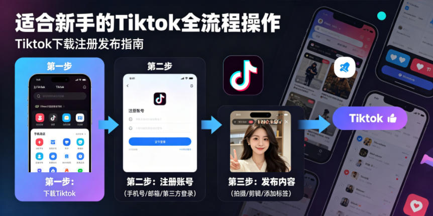Tiktok下载注册发布，适合新手的Tiktok全流程操作-米壳知道—知识分享平台