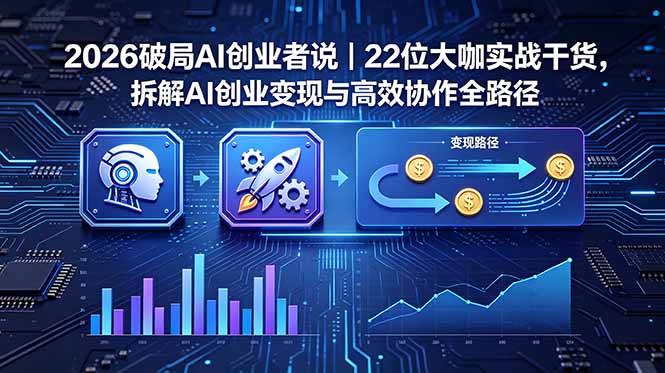 2026 破局 AI 创业者说｜22 位大咖实战干货，拆解 AI 创业变现与高效协作全路径-米壳知道—知识分享平台