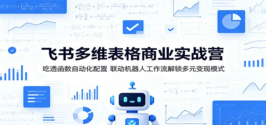 飞书多维表格商业实战营：吃透函数自动化配置，联动机器人工作流解锁多元变现模式-米壳知道—知识分享平台