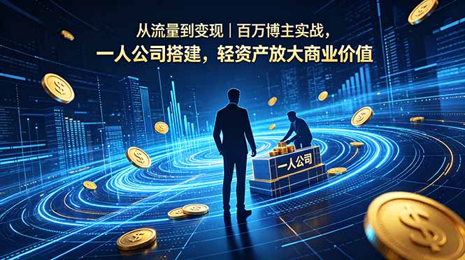 从流量到变现｜百万博主实战，一人公司搭建，轻资产放大商业价值-米壳知道—知识分享平台